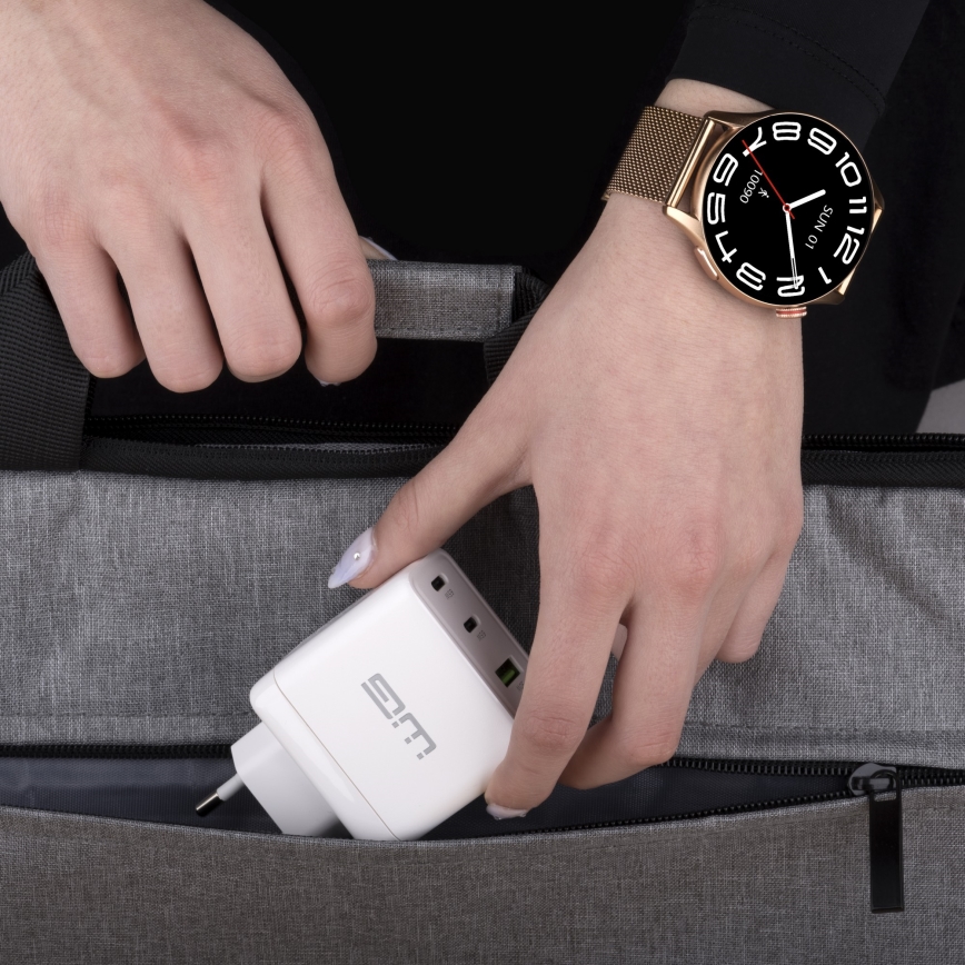 Winner Group - Smartwatch AirFlex 2 Elegance 280 mAh IP68 guldfarvet