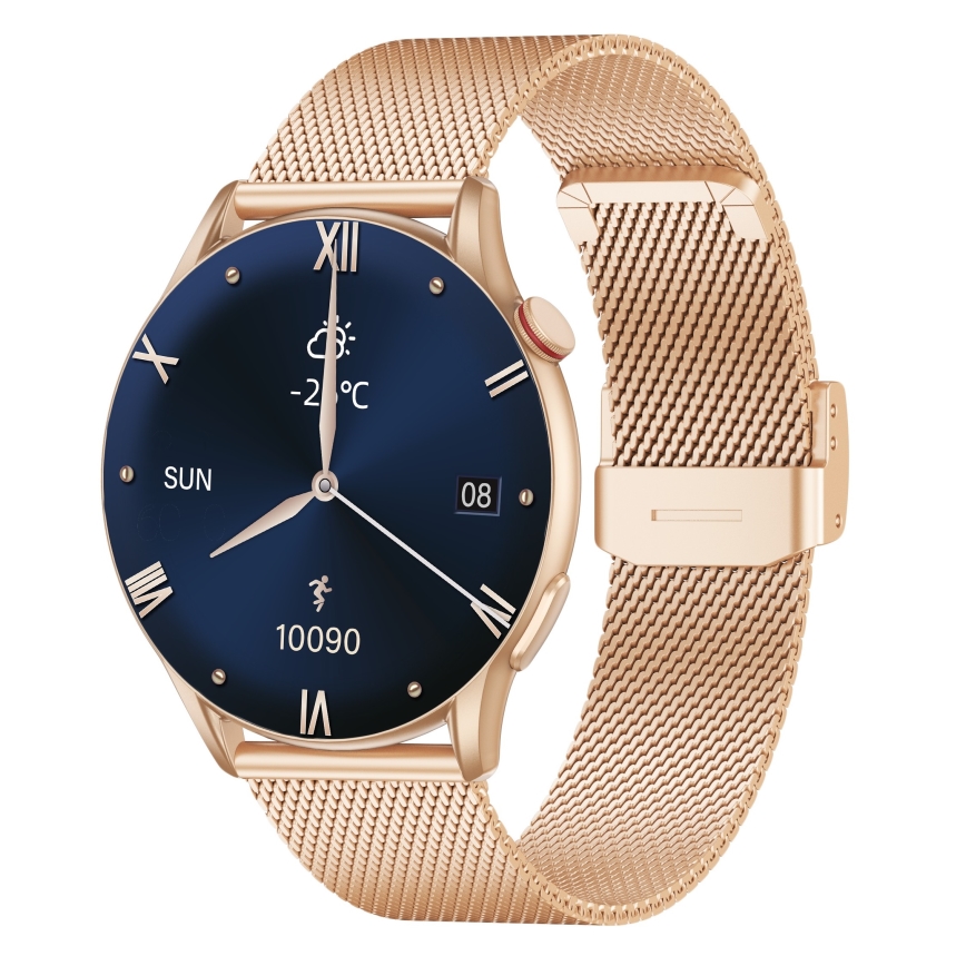 Winner Group - Smartwatch AirFlex 2 Elegance 280 mAh IP68 guldfarvet