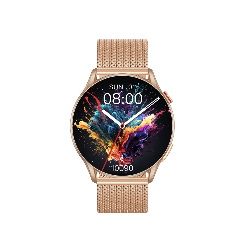 Winner Group - Smartwatch AirFlex 2 Elegance 280 mAh IP68 guldfarvet