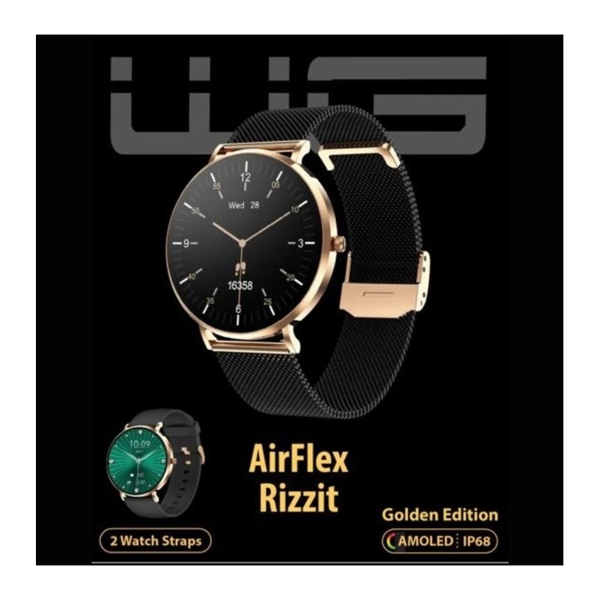 Winner Group - Smartwatch AirFlex3 Rizz It 200 mAh IP68 guldfarvet