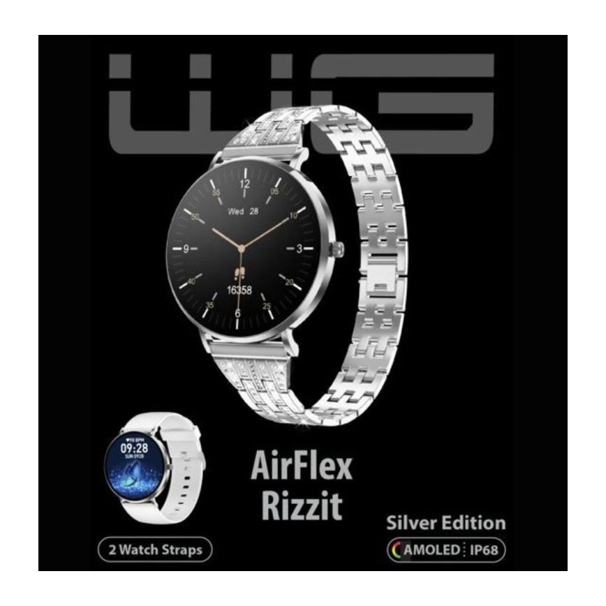 Winner Group - Smartwatch AirFlex3 Rizz It 200 mAh IP68 sølvfarvet