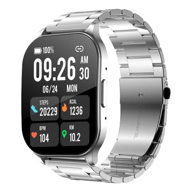 Winner Group - Smartwatch AirFlexOn 300 mAh IP68 sølvfarvet