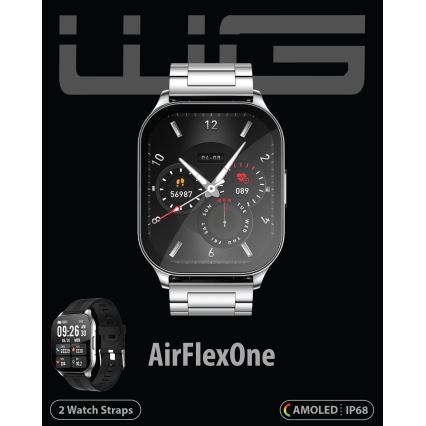 Winner Group - Smartwatch AirFlexOn 300 mAh IP68 sølvfarvet