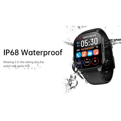 Winner Group - Smartwatch AirFlexOn 300 mAh IP68 sølvfarvet