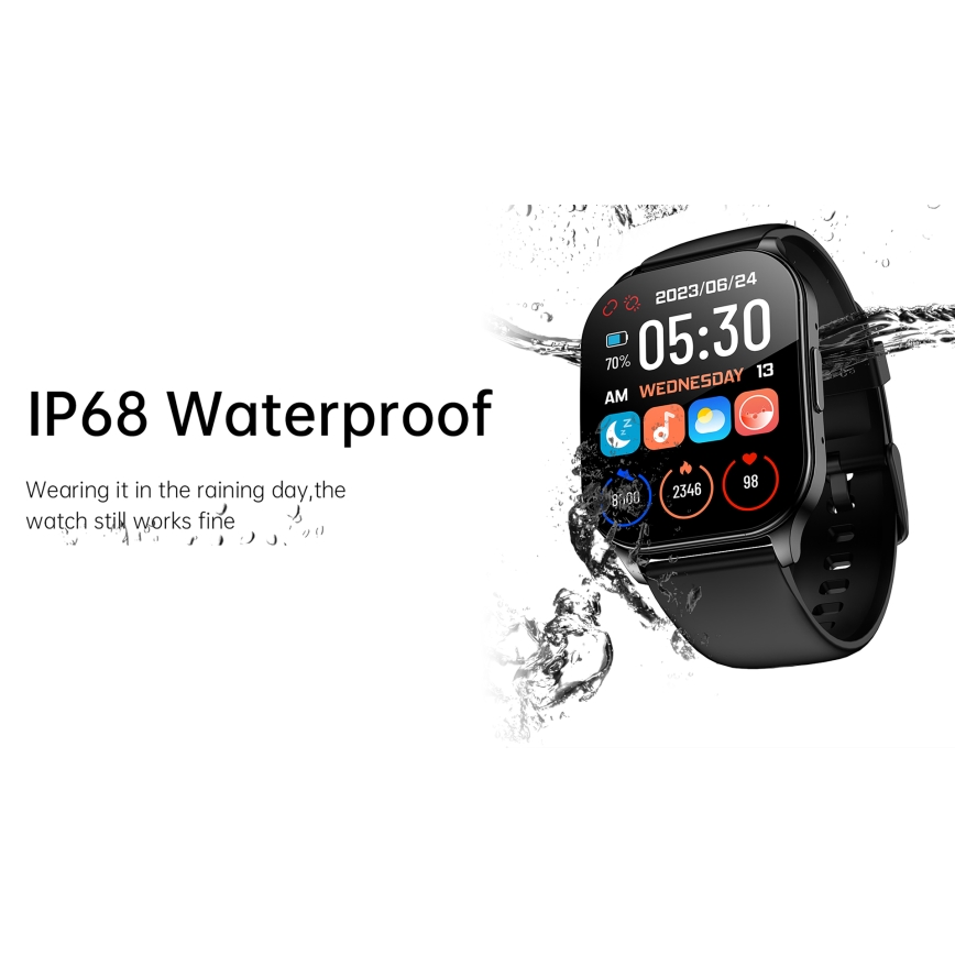 Winner Group - Smartwatch AirFlexOn 300 mAh IP68 sølvfarvet
