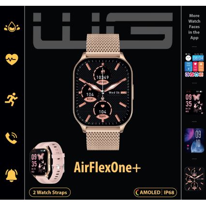 Winner Group - Smartwatch AirFlexOne+ 300 mAh IP68 guldfarvet