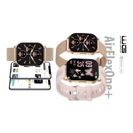 Winner Group - Smartwatch AirFlexOne+ 300 mAh IP68 guldfarvet