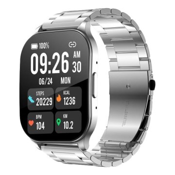 Winner Group - Smartwatch AirFlexOne 300 mAh IP68 sølvfarvet
