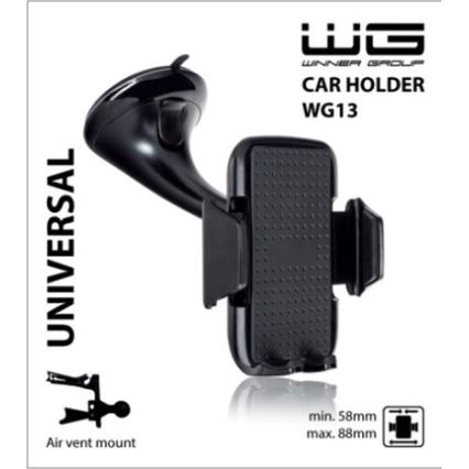 Winner Group - Telefonholder til bil til windshield sort