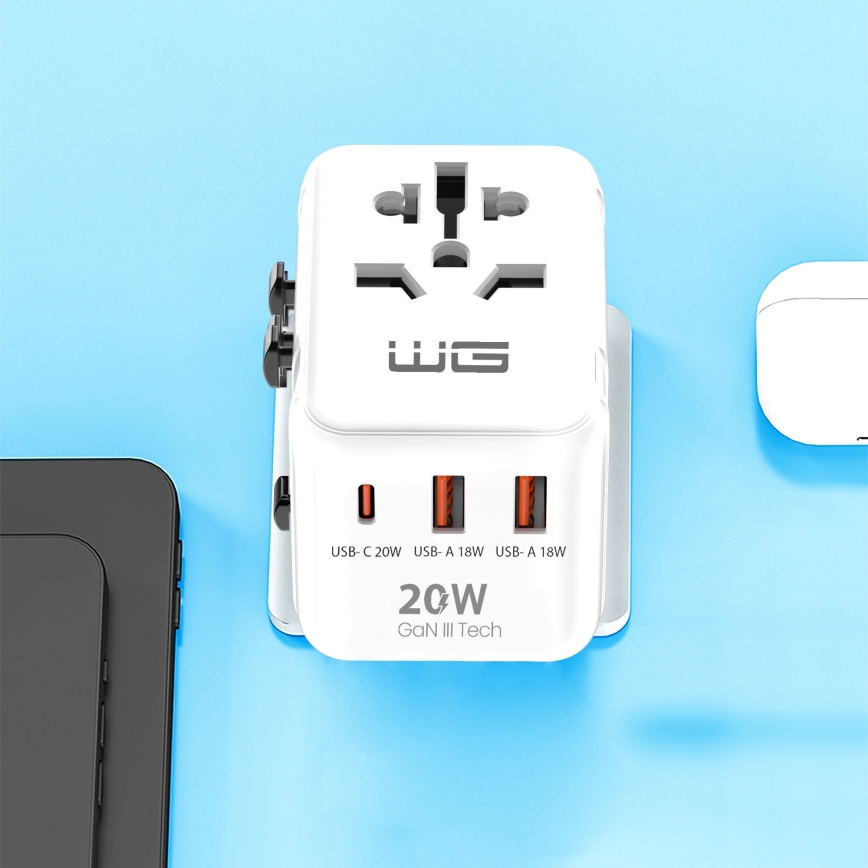 Winner Group - Til rejser hurtigopladning adapter Power Delivery 20W hvid