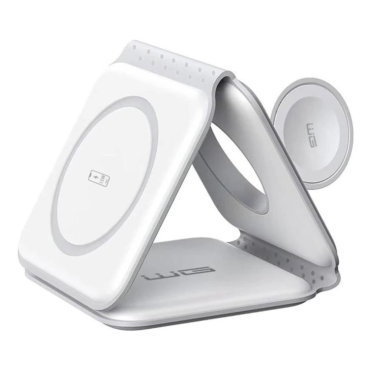 Winner Group - Trådløs foldbar oplader 3-i-1 MAXFLEX 22,5W hvid