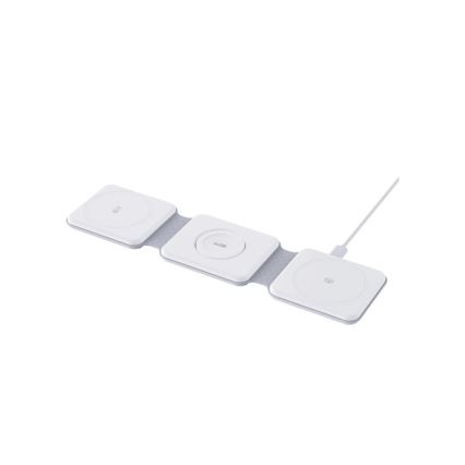 Winner Group - Trådløs foldbar oplader 3-i-1 MAXFLEX 22,5W hvid