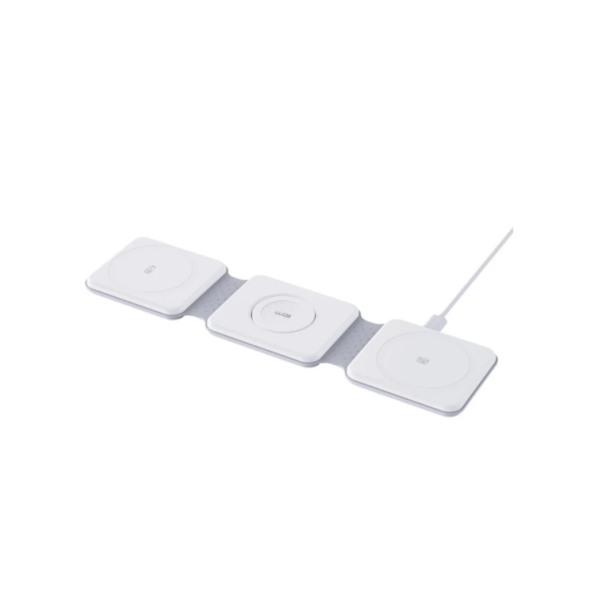 Winner Group - Trådløs foldbar oplader 3-i-1 MAXFLEX 22,5W hvid