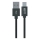 Winner Group - USB-kabel med forlænget stik USB-C / USB-A 1 m sort