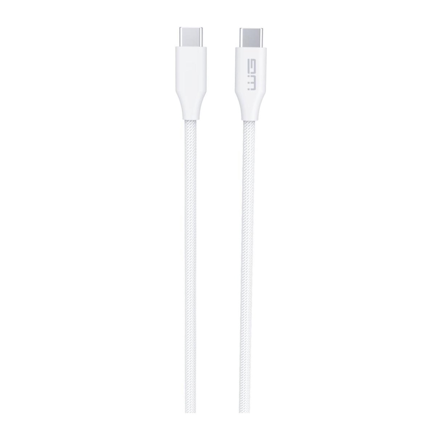 Winner Group - USB-kabel USB-C / USB-C 120W 1,5 m hvid