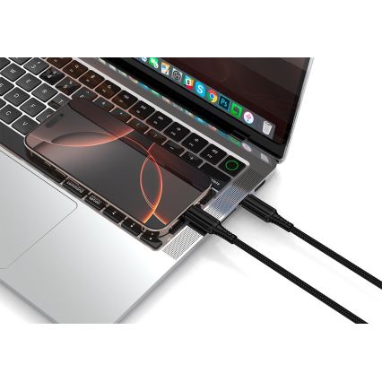Winner Group - USB-kabel USB-C / USB-C 240W 1 m sort