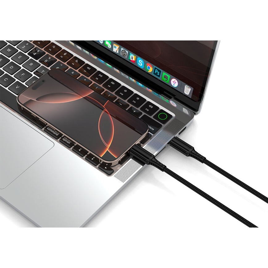 Winner Group - USB-kabel USB-C / USB-C 240W 1 m sort