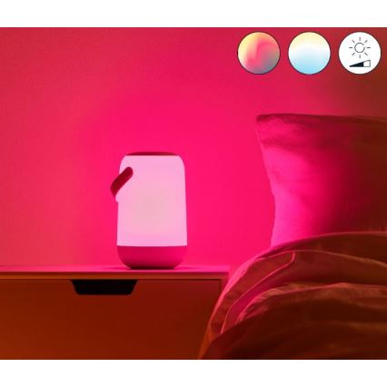 WiZ - Bærbar LED lampe dæmpbar RGBW-farver MOBILE LED/13,5W/5V 2200-6500K Wi-Fi