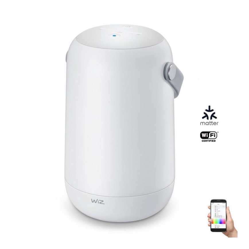 WiZ - Dæmpbar, bærbar RGBW LED-lampe MOBILE LED/13,5W/5V 2200-6500K Wi-Fi 1800 mAh