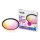 WiZ - LED loftlampe dæmpbar RGB-farver SUPERSLIM LED/22W/230V 2700-6500K Wi-Fi sort