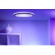 WiZ - LED loftlampe dæmpbar RGB-farver SUPERSLIM LED/32W/230V 2700-6500K Wi-Fi sort
