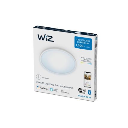 WiZ - LED loftlampe dæmpbar SUPERSLIM LED/14W/230V 2700-6500K Wi-Fi hvid