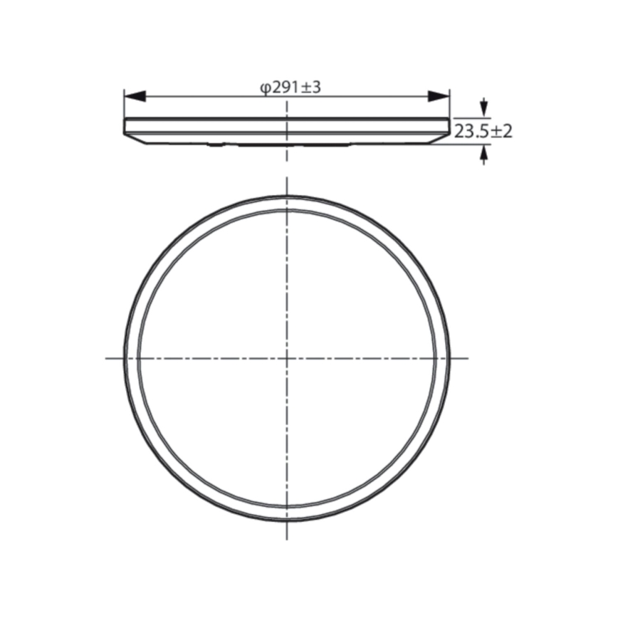 WiZ - LED loftlampe dæmpbar SUPERSLIM LED/16W/230V 2700-6500K Wi-Fi sort