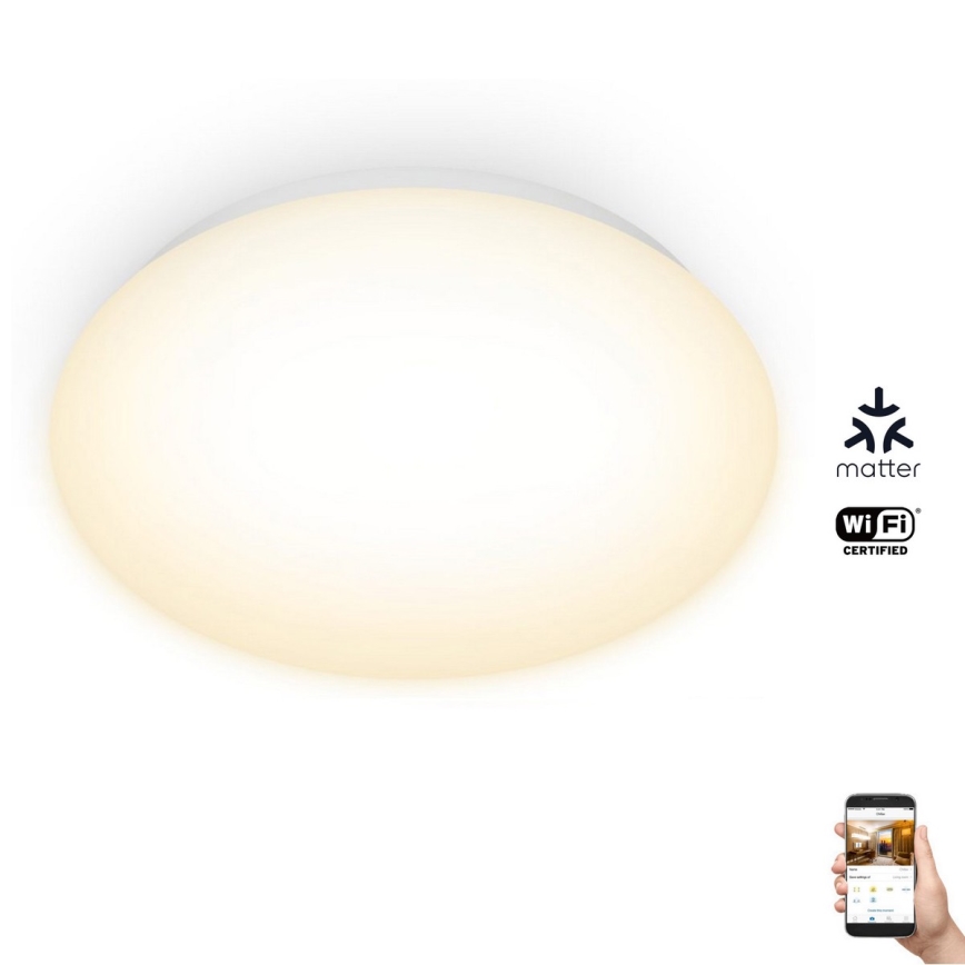 WiZ - LED loftlampe dæmpbar SUPERSLIM LED/17W/230V 2700K Wi-Fi