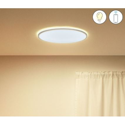 WiZ - LED loftlampe dæmpbar SUPERSLIM LED/22W/230V 2700-6500K hvid Wi-Fi