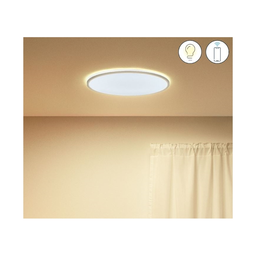 WiZ - LED loftlampe dæmpbar SUPERSLIM LED/22W/230V 2700-6500K hvid Wi-Fi