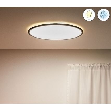 WiZ - LED loftlampe dæmpbar SUPERSLIM LED/32W/230V 2700-6500K sort Wi-Fi