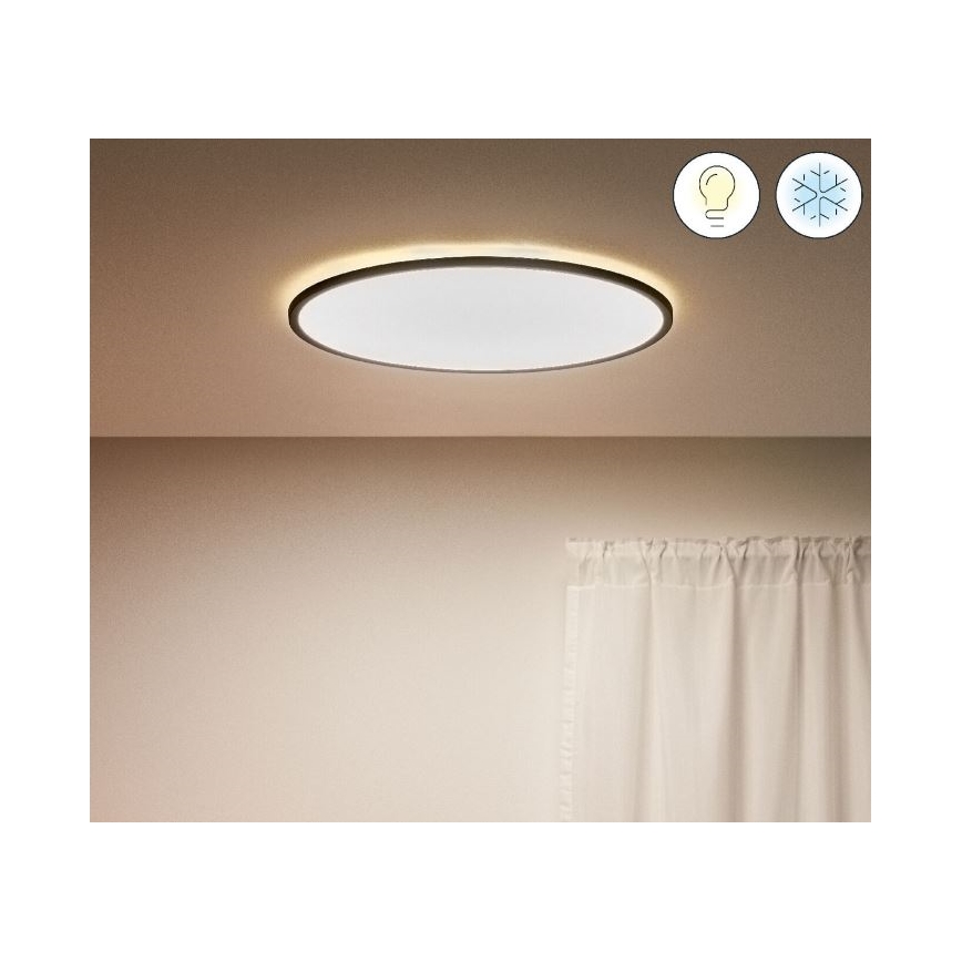 WiZ - LED loftlampe dæmpbar SUPERSLIM LED/32W/230V 2700-6500K sort Wi-Fi