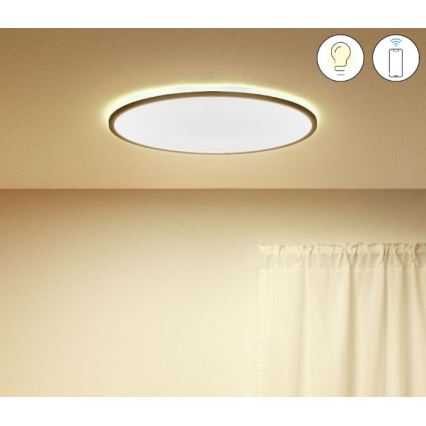 WiZ - LED loftlampe dæmpbar SUPERSLIM LED/32W/230V 2700-6500K sort Wi-Fi