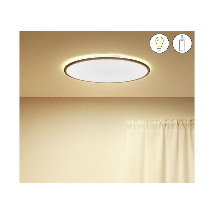 WiZ - LED loftlampe dæmpbar SUPERSLIM LED/32W/230V 2700-6500K sort Wi-Fi