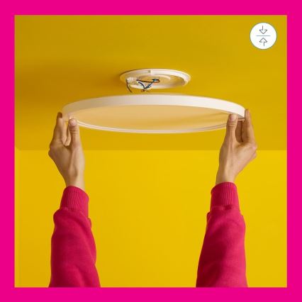 WiZ - LED RGB Dæmpbar loftlampe SUPERSLIM LED/22W/230V 2700-6500K Wi-Fi hvid