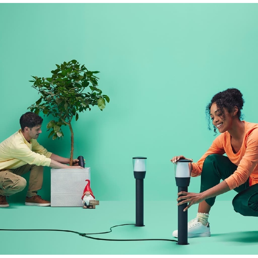 WiZ - LED RGBW Dæmpbar udendørslampe ELPAS LED/4,8W/12/230V 2700-5000K IP65 Wi-Fi