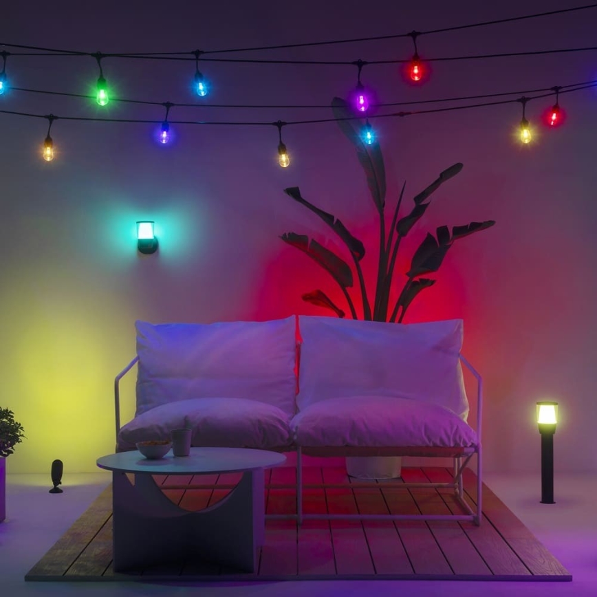 WiZ - LED RGBW Dæmpbar udendørslampe ELPAS LED/4,8W/12/230V 2700-5000K IP65 Wi-Fi