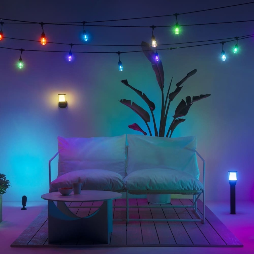 WiZ - LED RGBW Dæmpbar udendørslampe ELPAS LED/4,8W/12/230V 2700-5000K IP65 Wi-Fi