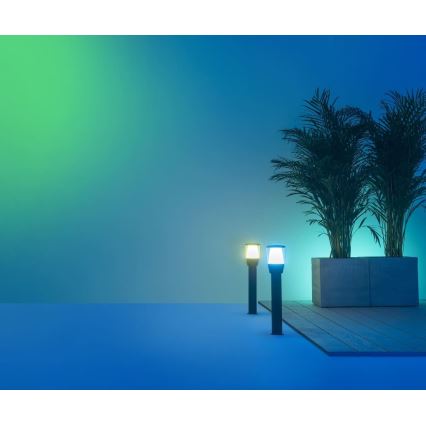 WiZ - LED RGBW Dæmpbar udendørslampe ELPAS LED/4,8W/12/230V 2700-5000K IP65 Wi-Fi