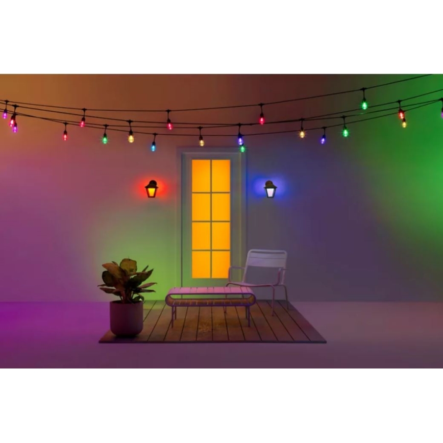 WiZ - LED RGBW Udendørs væglampe dæmpbar LED/9,5W/230V 2700-5000K IP44 Wi-Fi