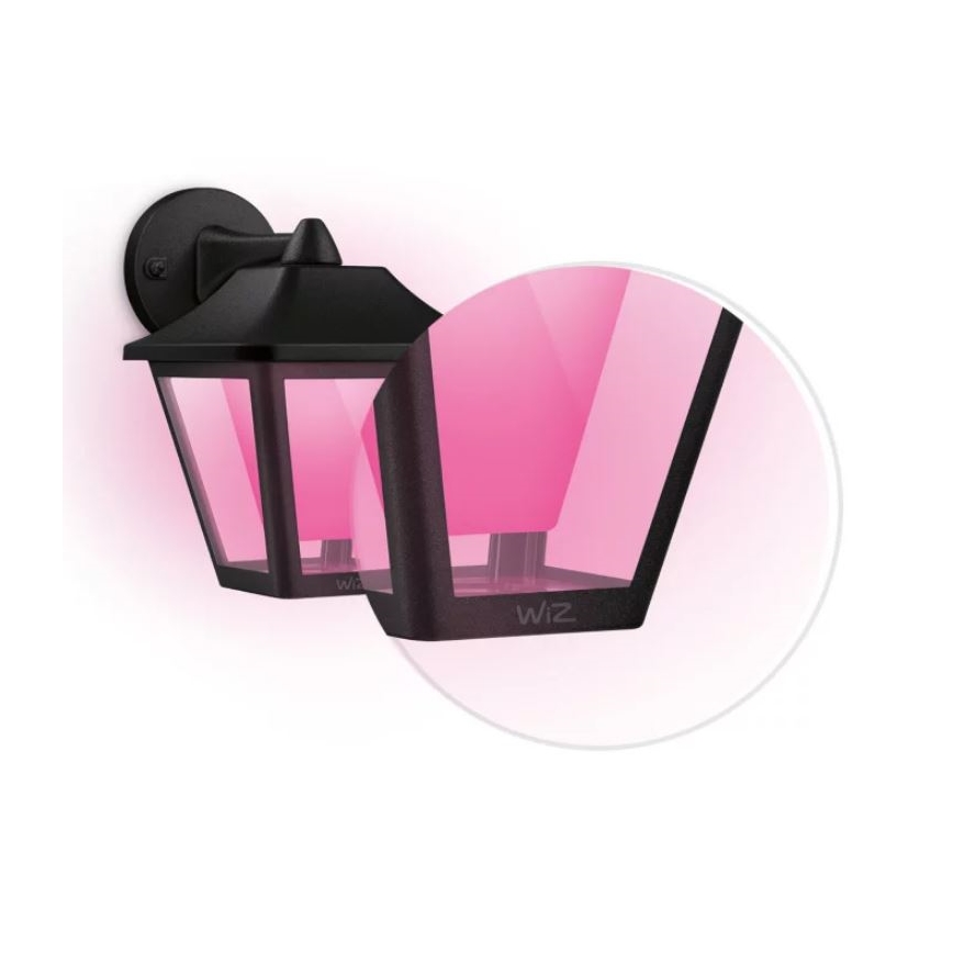WiZ - LED RGBW Udendørs væglampe dæmpbar LED/9,5W/230V 2700-5000K IP44 Wi-Fi