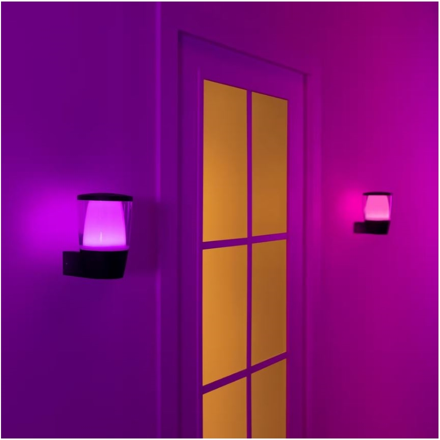 WiZ - LED RGBW Dæmpbar Udendørs væglampe ELPAS LED/8,5W/230V 2700–5000K IP44 Wi-Fi