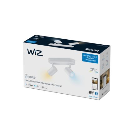 WiZ - LED spotlampe dæmpbar IMAGEO 2xGU10/4,9W/230V 2700-6500K Wi-Fi CRI 90 hvid