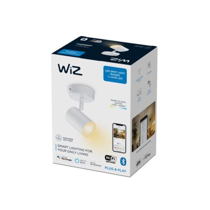 WiZ - LED spotlampe dæmpbar IMAGEO 1xGU10/4,9W/230V 2700-6500K CRI 90 Wi-Fi hvid