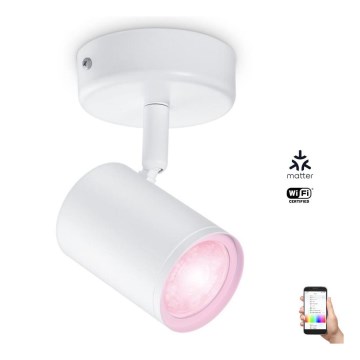 WiZ - LED spotlampe dæmpbar RGBW-farver IMAGEO 1xGU10/4,9W/230V CRI 90 Wi-Fi hvid