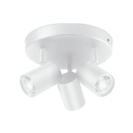 WiZ - LED spotlampe dæmpbar RGBW-farver IMAGEO 3xGU10/4,9W/230V 2200-6500K hvid Wi-Fi