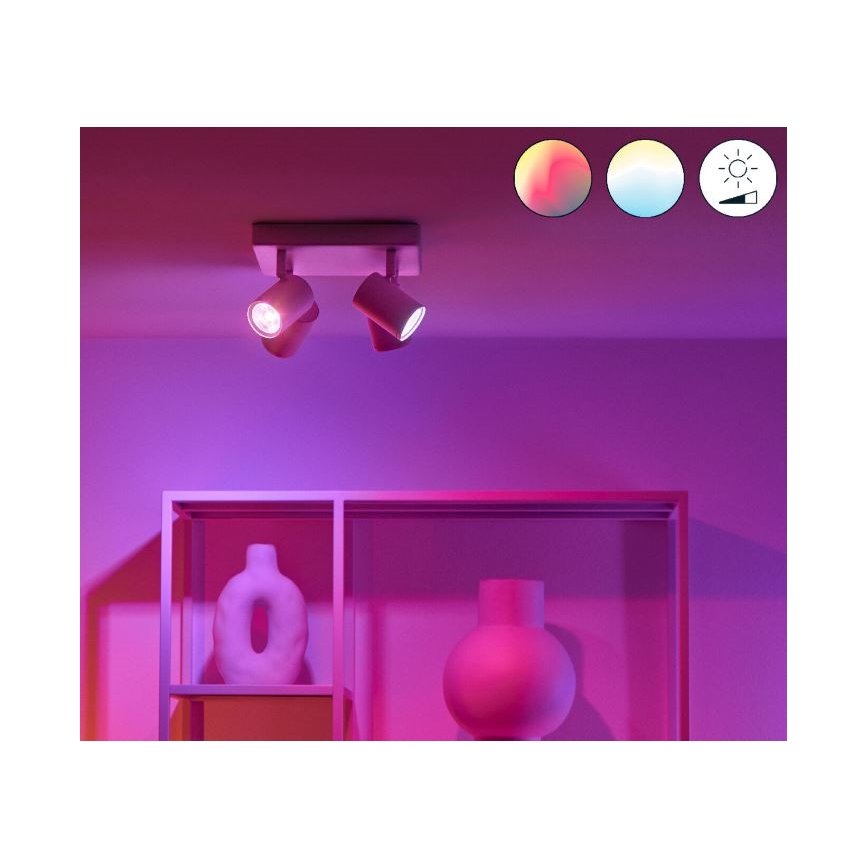 WiZ - LED spotlampe dæmpbar RGBW-farver IMAGEO 4xGU10/4,9W/230V 2200-6500K hvid Wi-Fi