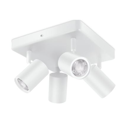 WiZ - LED spotlampe dæmpbar RGBW-farver IMAGEO 4xGU10/4,9W/230V 2200-6500K hvid Wi-Fi