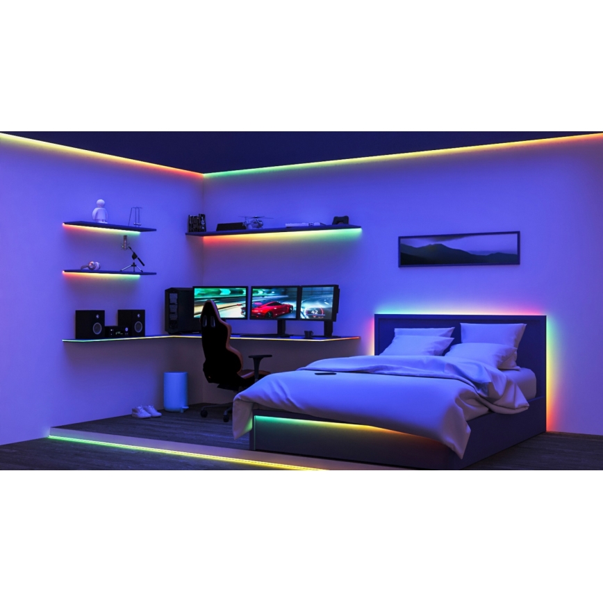 WiZ - LED strip m. RGBIC-farver dæmpbar 10 m LED/21W/230V 2700-6500K Wi-Fi