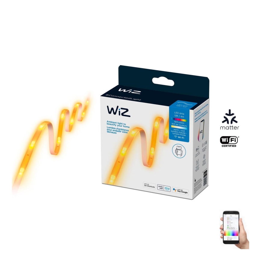 WiZ - LED strip m. RGBW-farver dæmpbar 4 m LED/13W/230V 2700-6500K Wi-Fi